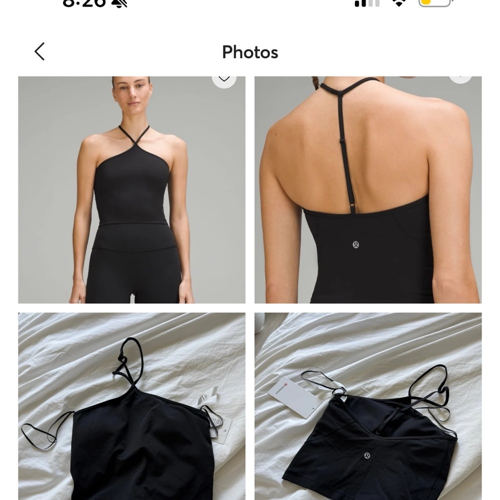 Lululemon Athletica Black Halter Top